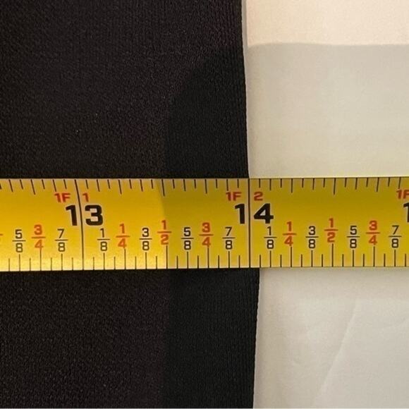 Express Drape Neck Little Black‎ Dress Minimalist Neutral Y2K NWOT Size 3/4 - Picture 9 of 11